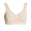 Ladies Comfortable Medium Compression No Underwiring Flat Seams Micro Massage Reshaping Push Up Bra