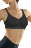 Ladies Comfortable Medium Compression No Underwiring Flat Seams Micro Massage Reshaping Push Up Bra