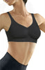 Ladies Comfortable Medium Compression No Underwiring Flat Seams Micro Massage Reshaping Push Up Bra