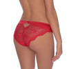 Ladies Fabulous Sexy Front Shiny Floral Lace Rear Diamante Bow Brief A141