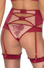 Ladies Gorgeous Sexy Mesh & Satin Crinkled Effect Suspender Belt A137