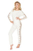 Ladies Beautiful Comfortable Super Elasticated Long Sleeves Sheer Lace Sides Pijamas