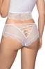 Ladies Fabulous Soft Sheer Eyelash Lace Satin Ribbon V Shape Back Brief A 173