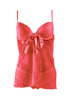 Ladies Stunning Sexy Sheer Front Frill Split Pretty Bow Babydoll & Panties Set A118