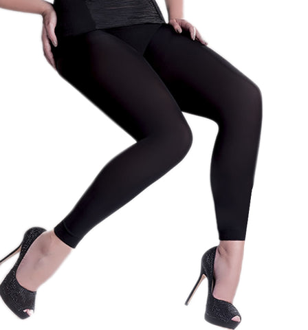 Beautiful Long Plus Size Black 100 Den Stretchy Leggings XL- XXL (UK 14-16)