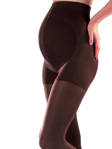 Beautiful Maternity Pregnancy Support Black Flexible Fit 100 Den Tights