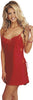Sexy Plus Curvy Gals Block Colour Lace Trimmed Side Lace Up Chemise Nightie