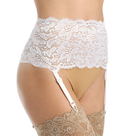 Gorgeous Floral Stretchy Lace Adjustable Garter Belt One Size UK 6-12