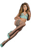 Ladies Stunning Grey Swirls And Dots Floral Lace Top Hold Ups
