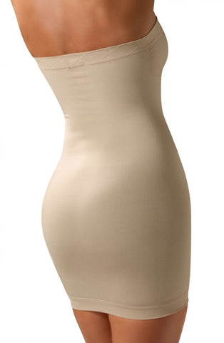 Ladies MEDIUM Compression Figure Tummy Shaping Strapless Slip Dress