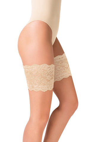 Ladies Stunning Floral Lace Anti Chaffing Elastic Thigh Bands