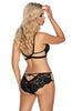 Ladies Gorgeous Black Floral Lace Sheer Mesh  Brief A 178