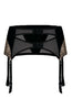 Ladies Elegant Sheer Black Glitter Finish Leopart Print Pretty Bow Suspender Belt A177