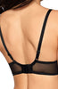 Ladies Gorgeous Sheer Mesh Stunning Swirls Embroidered Lace Diamante Satin Bow Removable Pads Underwired Soft Cup Bra A 176