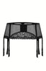 Ladies Gorgeous Sheer Mesh Swirls Embroidered Lace Diamante Satin Bow Suspender Belt A 176
