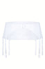 Ladies Gorgeous Sheer Mesh Swirls Embroidered Lace Diamante Satin Bow Suspender Belt A 176