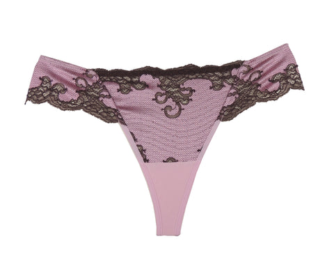 Ladies Beautiful Sexy Floral Embroidered Lace Thong A134