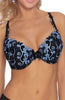 Seductive Floral Embroidery Design Pretty Satin Bow A104 Push Up Bra
