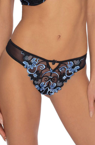 Seductive Floral Embroidery Design A104 Thong