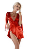 Elegant Satin Sleeve Design Flattering Cut Peignoir