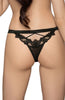 Ladies Gorgeous Soft Sheer Tulle Stunning Flower Lace Embroidery Back Thong A168