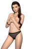 Ladies Gorgeous Soft Sheer Tulle Stunning Flower Lace Embroidery Back Thong A168