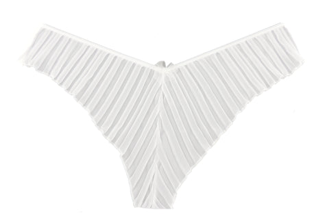 Ladies Georgeous Pleated Briefs With Sexy Frilly Edges