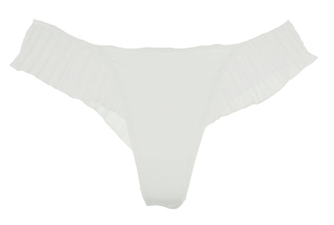 Ladies Georgeous Pleated Briefs With Sexy Frilly Edges