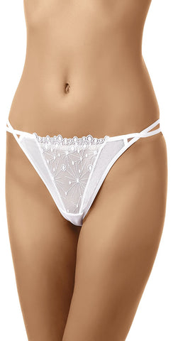 Ladies Fabulous Sexy G-String Thong With Georgeous Lace And Flower Embroidery At Back