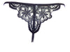 Ladies Sexy Thong With Embroidery Lacey Panels & Pretty Satin Bow