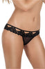 Ladies Stunning Sexy Mesh Tiny Hole Patterning Polka Dot Top Floral Lace Trim Thong A151