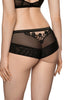 Ladies Gorgeous Sheer Stretch Floral Embroidery Back Brief A 174