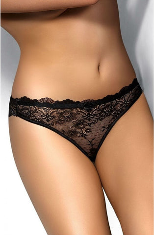 Ladies Gorgeous Sexy Floral Embroidered Scalloped Edged Lace Satin Bow  Briefs A157