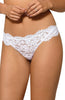 Ladies Beautiful Floral Lace Pretty Satin Diamante Bow Thong A163