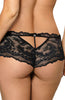 Ladies Stunning Bridal Floral Lace Satin Bow Back Brief A 170