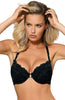 Ladies Gorgeous Bridal Floral Lace Diamante Center Halterneck Strappy Bow Back Underwired Push Up Bra A 170