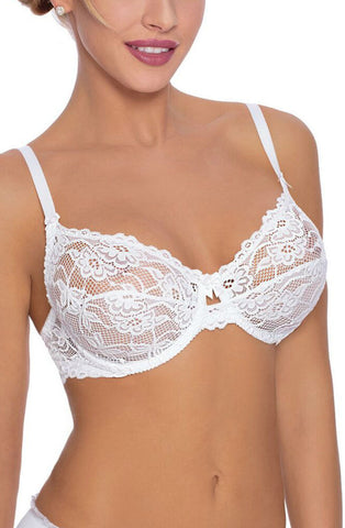 Ladies Gorgeous Sexy Floral Lace Soft Cup Bra With Cut Out Detail A114