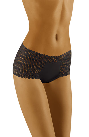 Ladies Stunning Lace Plain Front Brief